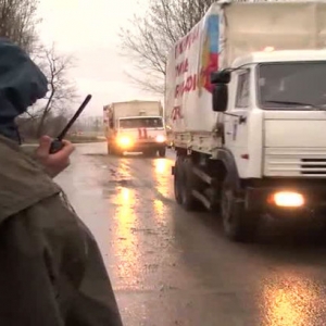 Из Ростовской области в Донбасс отправилось порядка 125 автомобилей. 